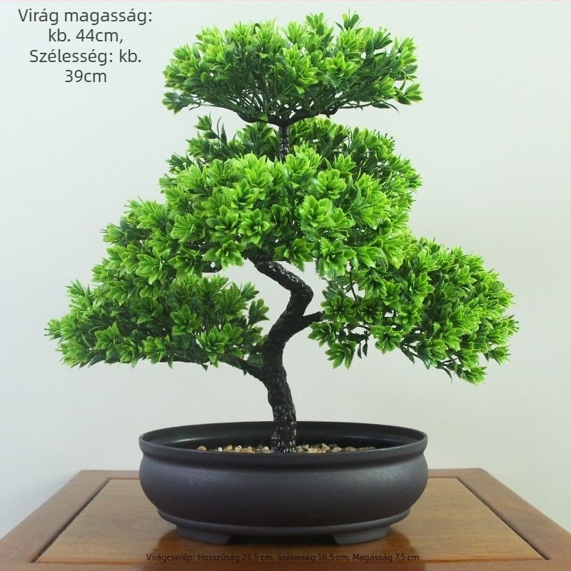 Műanyag virágcserépben Daisy művirág, flocking felülettel, beltéri dekorációhoz.