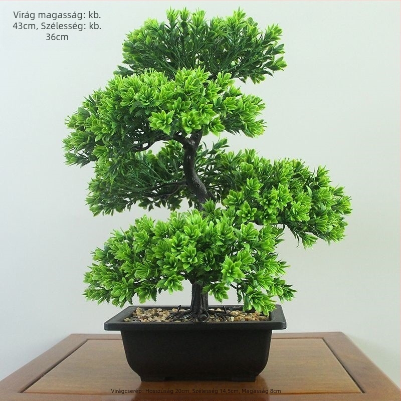 Műanyag virágcserépben Daisy művirág, flocking felülettel, beltéri dekorációhoz.