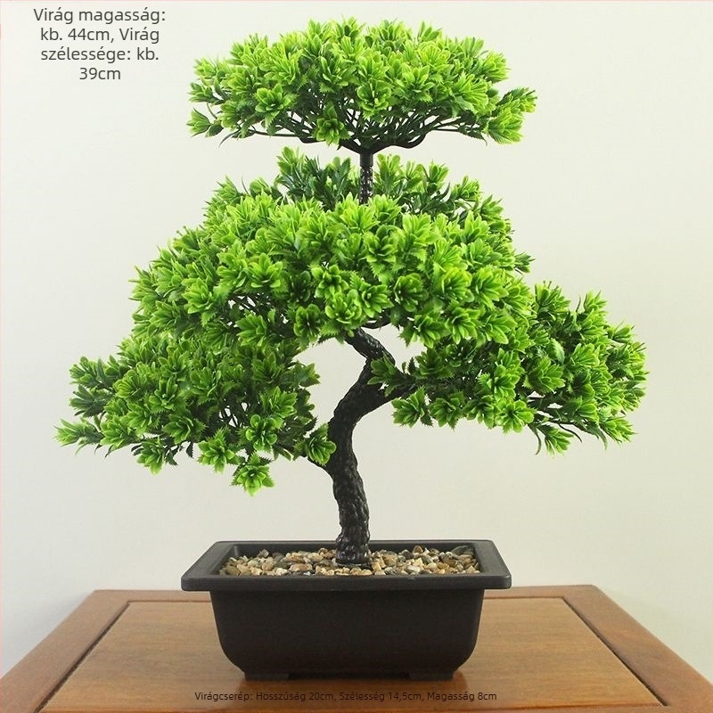 Műanyag virágcserépben Daisy művirág, flocking felülettel, beltéri dekorációhoz.