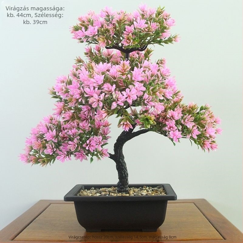 Műanyag virágcserépben Daisy művirág, flocking felülettel, beltéri dekorációhoz.