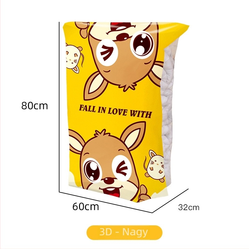 Kangaroo vákuumszívó tömörítő taska paplan tárolására | 3D szívó design, PA-PE anyag, Modell: tömörítő táska