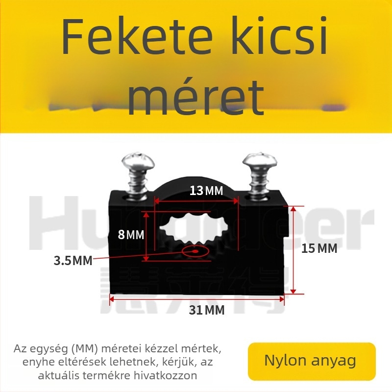 Vastagított műanyag kábelrögzítő klip