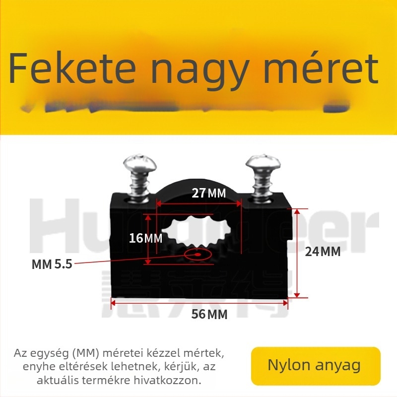 Vastagított műanyag kábelrögzítő klip