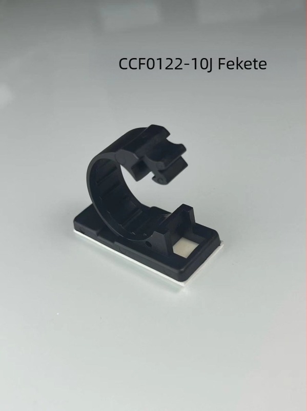 Önkötő kábelklipsz csat típusú rögzítővel — állítható asztali kábelrendező, furatmentes falra szerelhető