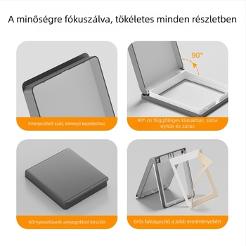 86-típusú ultra vékony fürdőszobai vízálló kapcsoló- és konnektorfedél, ragasztóval szerelhető, PC-ház (Ouben)