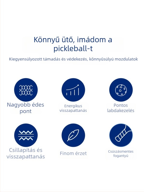 Kenier üvegszálas pickleball ütő bel- és kültéren használható, testreszabható; súly 280 g (egy ütés) vagy 760 g (teljes készlet)