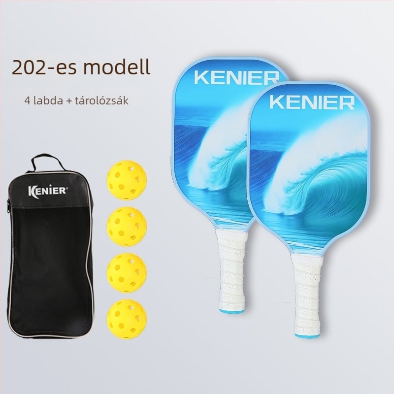 Kenier üvegszálas pickleball ütő bel- és kültéren használható, testreszabható; súly 280 g (egy ütés) vagy 760 g (teljes készlet)