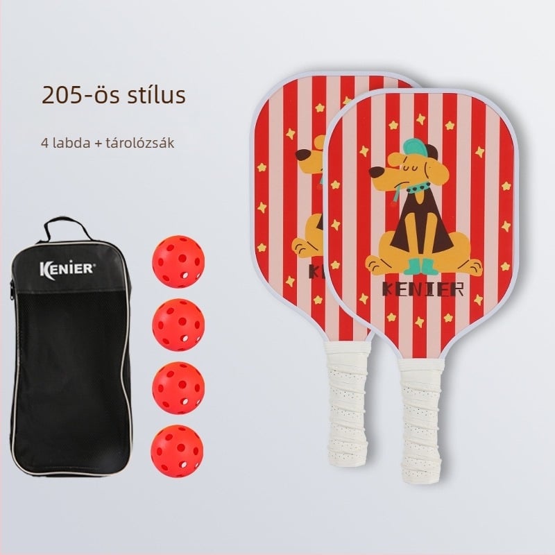 Kenier üvegszálas pickleball ütő bel- és kültéren használható, testreszabható; súly 280 g (egy ütés) vagy 760 g (teljes készlet)