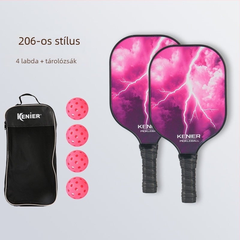 Kenier üvegszálas pickleball ütő bel- és kültéren használható, testreszabható; súly 280 g (egy ütés) vagy 760 g (teljes készlet)
