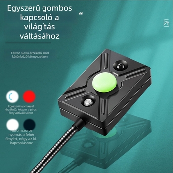 LED csalilámpa indukciós etetéshez éjszakai horgászatra – újratölthető, ABS ház