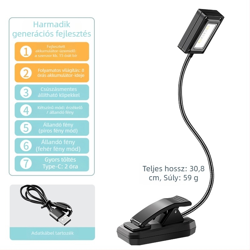 LED csalilámpa indukciós etetéshez éjszakai horgászatra – újratölthető, ABS ház