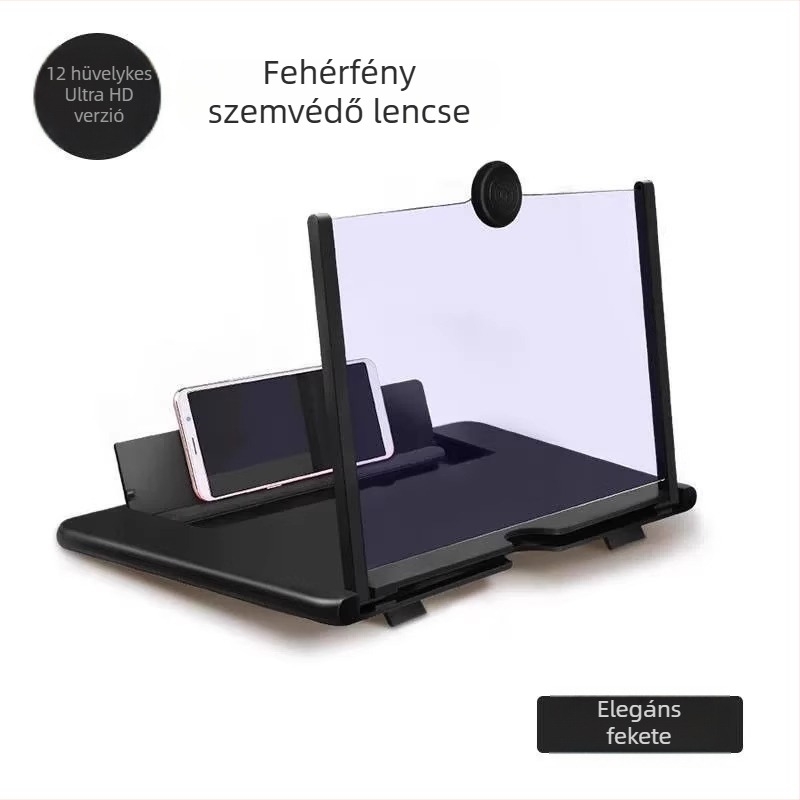 Universális telefon- és tabletképernyő nagyító állvány – szemvédelem, HD, sugárzás elleni védelem