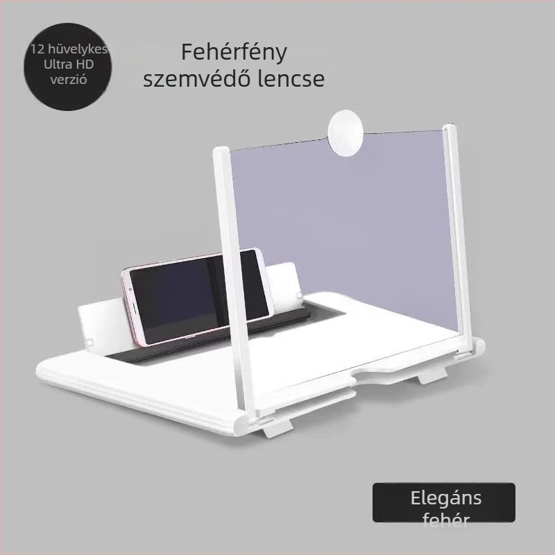 Universális telefon- és tabletképernyő nagyító állvány – szemvédelem, HD, sugárzás elleni védelem