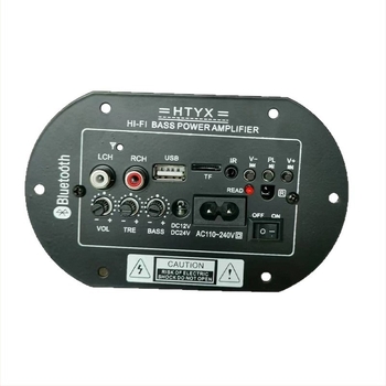 Bluetooth-alapú mélysugárzó erősítő panel – 25W, 12/24/220V, otthoni és autós használatra