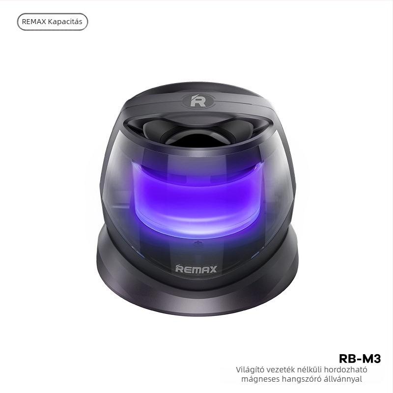 Bluetooth asztali hangszóró mágneses tartóval, 20 Hz–20 kHz, SNR ≥70 dB, beépített akkumulátor 300–500 mAh, 10 m hatótáv