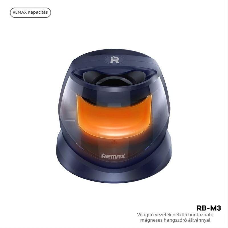 Bluetooth asztali hangszóró mágneses tartóval, 20 Hz–20 kHz, SNR ≥70 dB, beépített akkumulátor 300–500 mAh, 10 m hatótáv