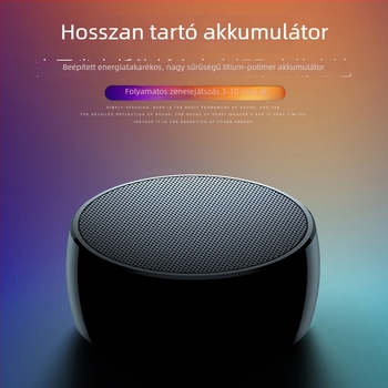Bluetooth 5.0 hordozható hangszóró, 5W, beépített 300–500 mAh akkumulátor, IPX5 vízálló, frekvenciasáv 60 Hz–15 kHz