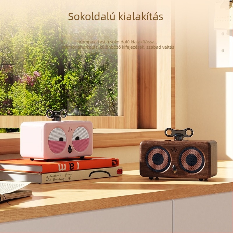 Retro Bird Bluetooth hangszóró TWS-sel, hordozható otthoni és kültéri használatra, beépített 500–800 mAh akkumulátor, Bluetooth 5.3, 60 Hz–15 kHz, SNR ≥70 dB, 6 W
