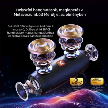 TG157 Bluetooth hangszóró — 2 hangszóró, 8W, Bluetooth 5.0, IPX4 vízálló, beépített 1000–1200 mAh akkumulátor