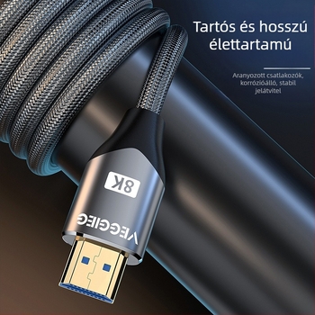 HDMI 2.1 kábel • HDMI8K interfész • oxigénmentes réz • aranyozott érintkezők • hossz 1-5 m