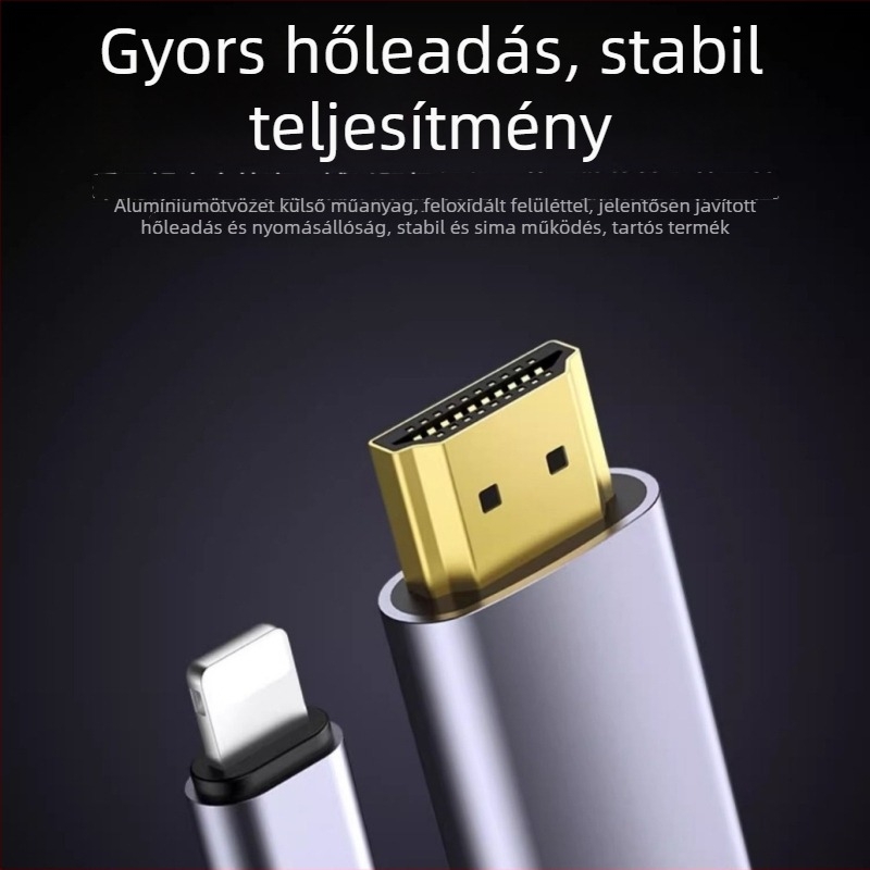 Apple eszközökhez HDMI-kábel, HDMI 2.0 HDTV gyorskábel, OEM elérhető, 2024-ben piacra került
