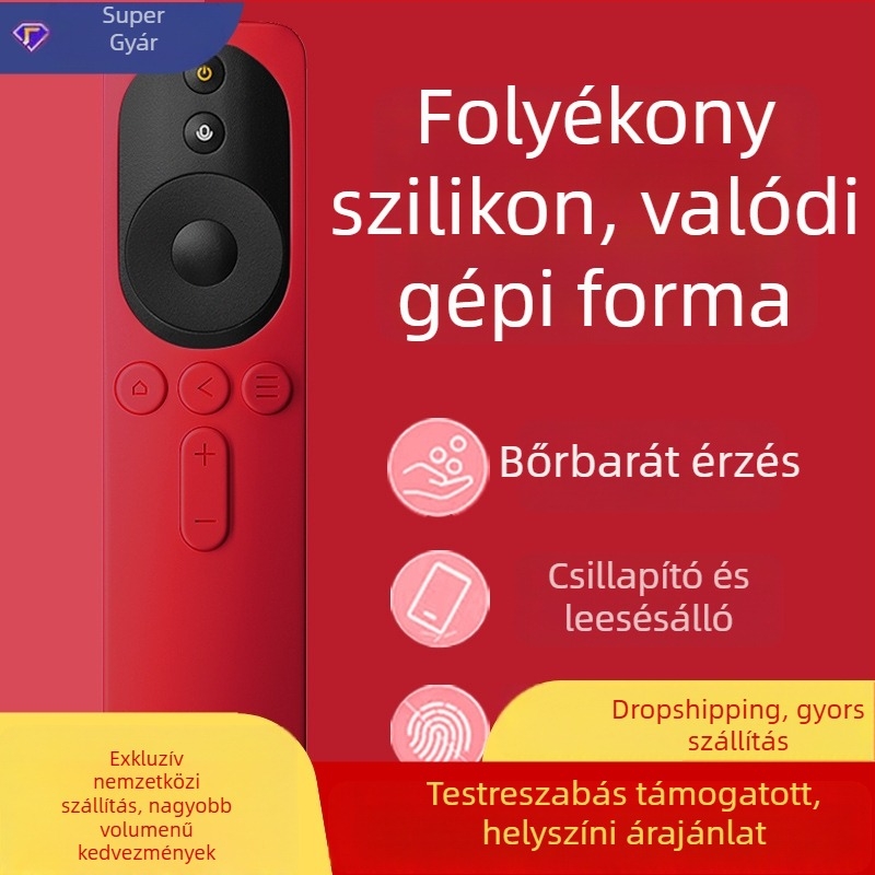 Xiaomi TV távirányítóvédő tok – szilikonból, modern letisztult stílus, kompatibilis a 4 generáció Xiaomi TV távirányítóval