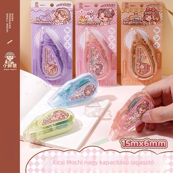 Small Potato pöttyös ragasztó toll naplóhoz, nagy kapacitású, magas viszkozitású, nyom nélkül, műanyag, rajzfilm-stílus