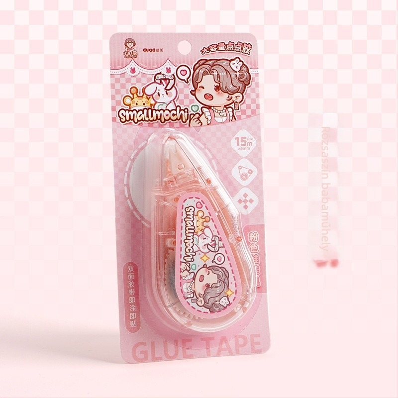 Small Potato pöttyös ragasztó toll naplóhoz, nagy kapacitású, magas viszkozitású, nyom nélkül, műanyag, rajzfilm-stílus