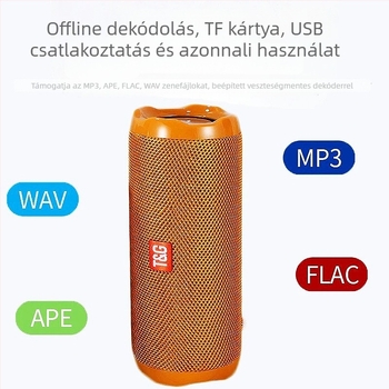 TG191 vezeték nélküli Bluetooth hangszóró: 10W, Bluetooth 5.0, IPX4 vízálló, 2×45 mm meghajtó, beépített 1200–2000 mAh akkumulátor