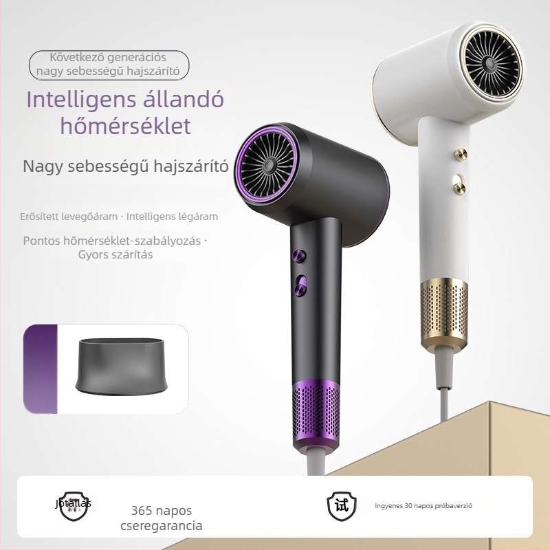 K2 hajszárító otthoni és professzionális használatra, 2400W, 220V, hideg/meleg levegő, túlmelegedés elleni védelem