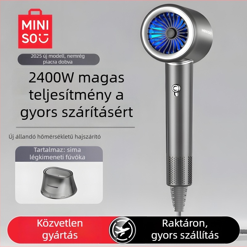 Hajszárító A2400 - DC motor, 2400 W, 220 V, 3 sebességfokozat, hőmérséklet szabályozás (hideg/meleg levegő)