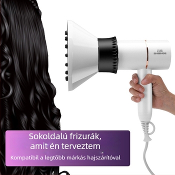 Hajszárító tartozék göndörítéséhez, univerzális interfész, modell G9, anyag PC, tömeg 0,23 kg, KUCHITE