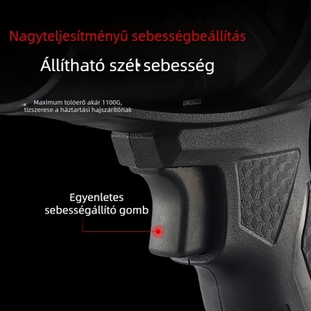 Vezeték nélküli kézi porfúvó, lítiumakkumulátor, 21V, ipari osztályú ventilátor