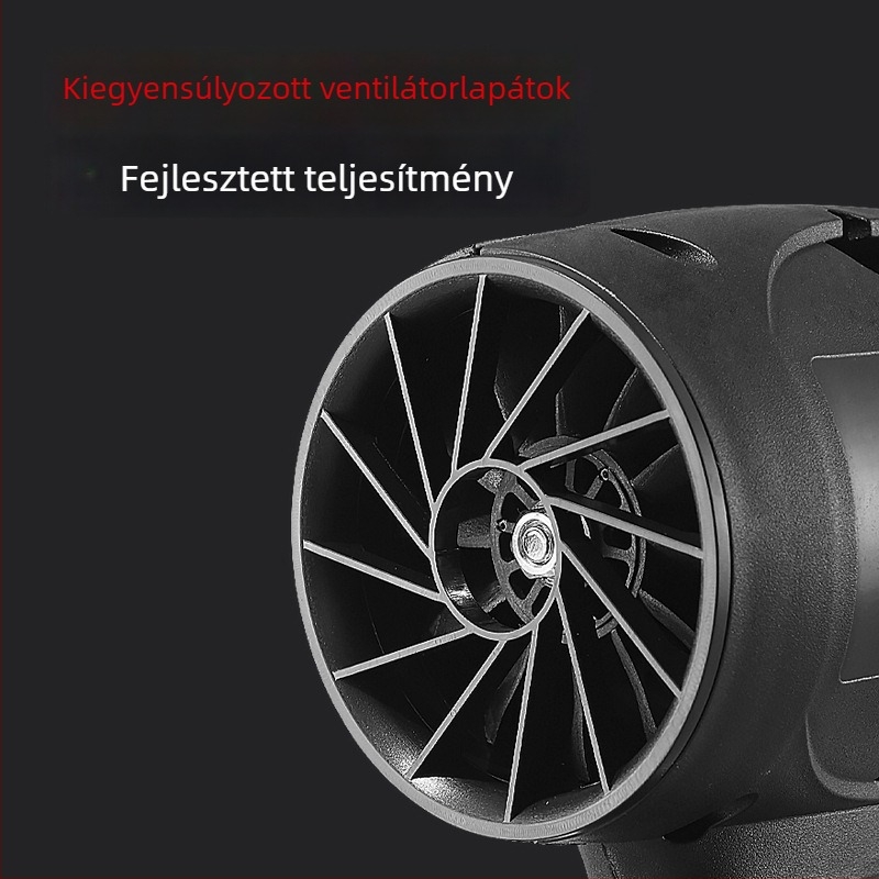 Vezeték nélküli kézi porfúvó, lítiumakkumulátor, 21V, ipari osztályú ventilátor