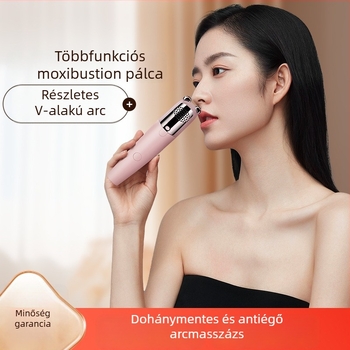 Moxibúciós készülék, hordozható görgős bot, beépített 300–500 mAh akkumulátor, IPX1 vízálló, otthoni használatra