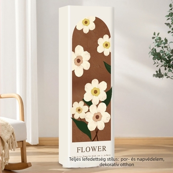 Függőleges klímaberendezés porvédő, téglalap alakú nappaliba, poliészter, 3P2P kompatibilis, testreszabható