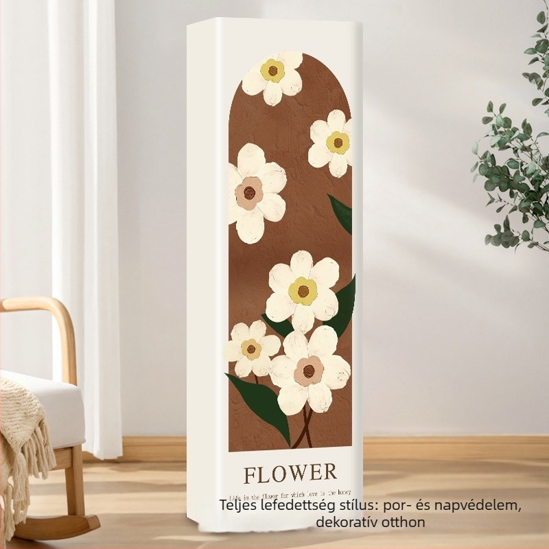 Függőleges klímaberendezés porvédő, téglalap alakú nappaliba, poliészter, 3P2P kompatibilis, testreszabható