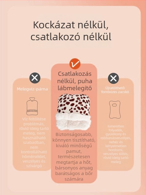 Férfi fűtőtalpú papucs, természetes bőr, otthoni lábbeli irodai melegen tartáshoz