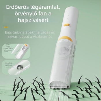 Babahajvágó – ultra-könnyű, csendes, automatikus hajszívóval; újratölthető, 5W, vízálló; márka Create rhyme