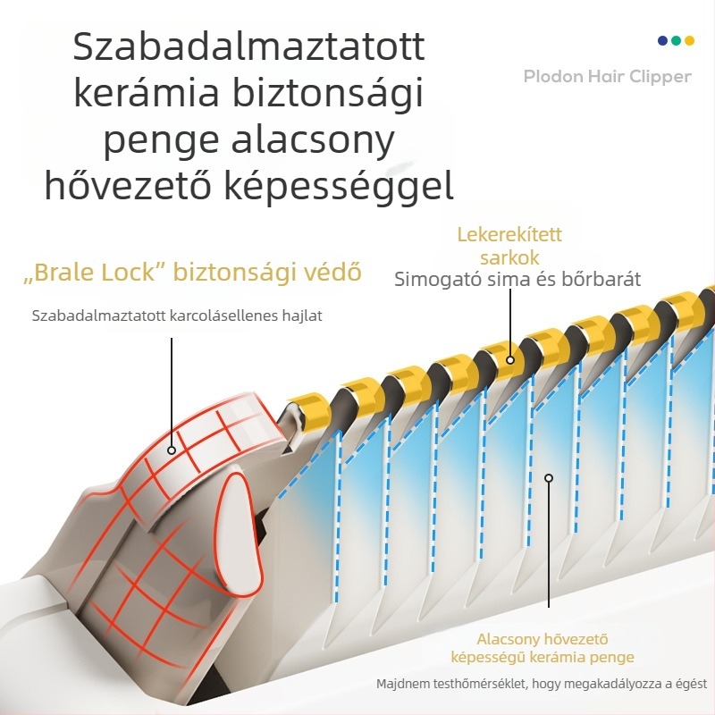 Puliton hajvágó – ultra csendes, újratölthető, 5W, szőrszívó funkcióval, vízálló, babák és gyerekek számára