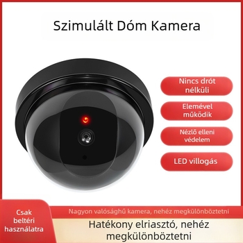 Belső használatú szimulált kamera — otthoni biztonságra, -5 től 55°C-ig, 3V tápegység, műanyag ház