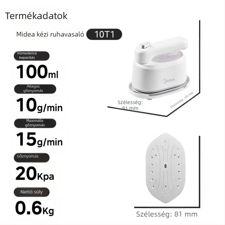 Midea kézi ruhaszárító gőzölő, hordozható és összecsukható, 111-240V, otthoni és kollégiumi használatra