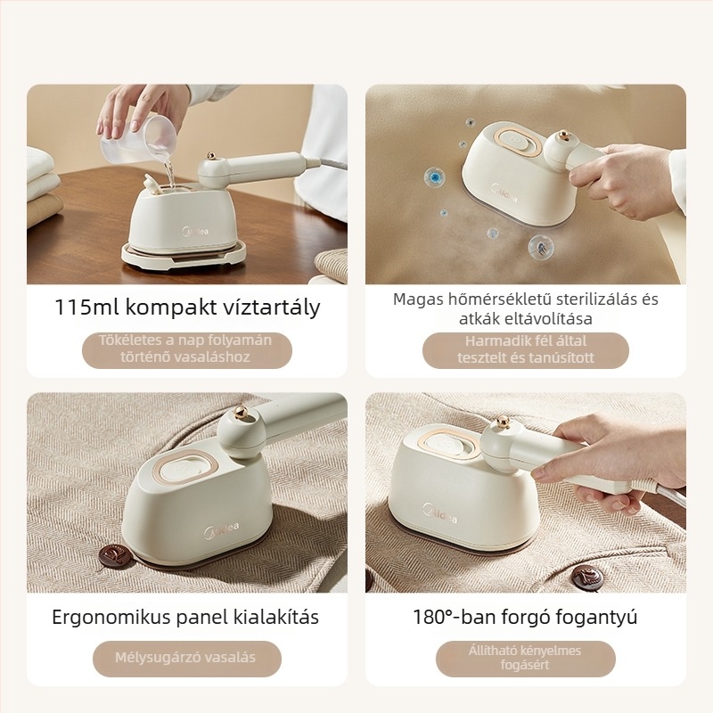 Midea kézi ruhaszárító gőzölő, hordozható és összecsukható, 111-240V, otthoni és kollégiumi használatra