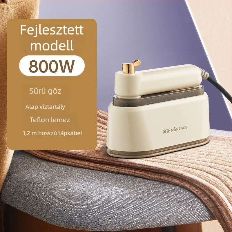 Kézi ruhaszárító gőzölő készülék — 1000W, hálózati áramforrás, 111–240V, kapacitás <0,8 l, összecsukható kivitel, mindent egyben vasaló rendszer