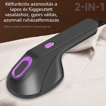Ruha gőzölő, hordozható, USB-s tápegység, 40 W, feszültség legfeljebb 36 V, kapacitás kevesebb mint 0,8 L