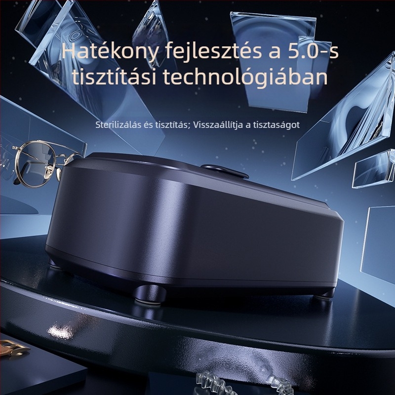  Ultrahangos tisztító készülék szemüvegre, ékszerekre, fogszabályzókra és kontaktlencsékra, sterilizálás és dezinfekció, nagy kapacitású tisztító; Modell 975; Működési mód: mechanikus; Időzítés: <2 óra; Energiaellátás: AC, 100–240 V