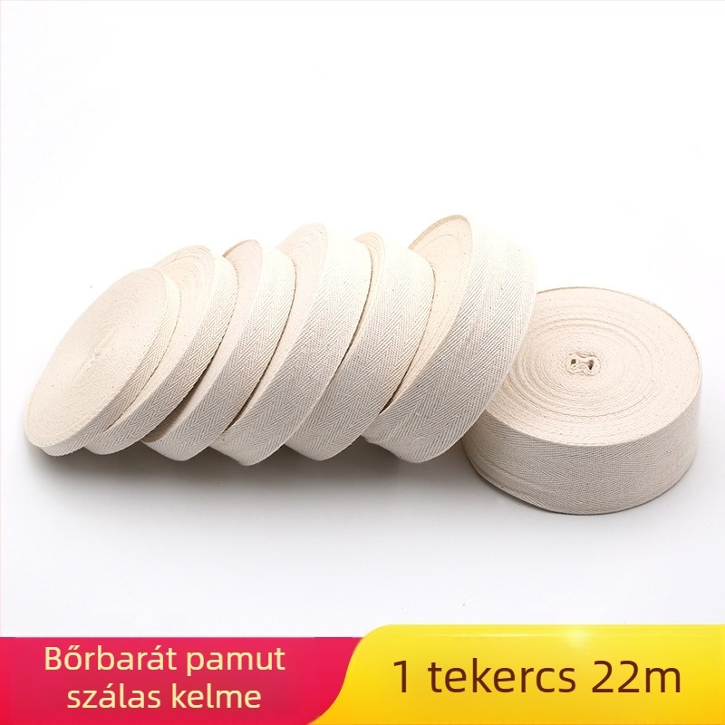 Herringbone mintás szegélyező szalag ruhákhoz, pamut textilcsík, DIY szegélyezés