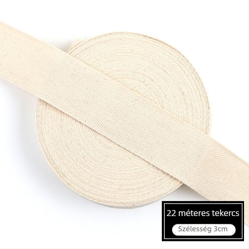 Herringbone mintás szegélyező szalag ruhákhoz, pamut textilcsík, DIY szegélyezés
