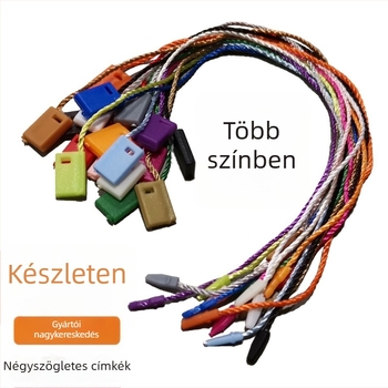 Hengchang márkájú etikettzsinór, fő anyag: poliészter fonal, csatanyag: műanyag, alkalmazások: cipők, sapkák, táskák, ruházat, kiegészítők, háztartási textilek, játékok