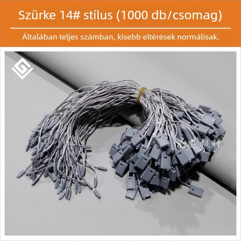 Hengchang márkájú etikettzsinór, fő anyag: poliészter fonal, csatanyag: műanyag, alkalmazások: cipők, sapkák, táskák, ruházat, kiegészítők, háztartási textilek, játékok